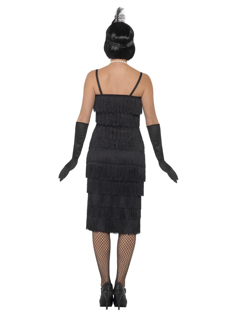 1920s Black Fringed Flapper Costume