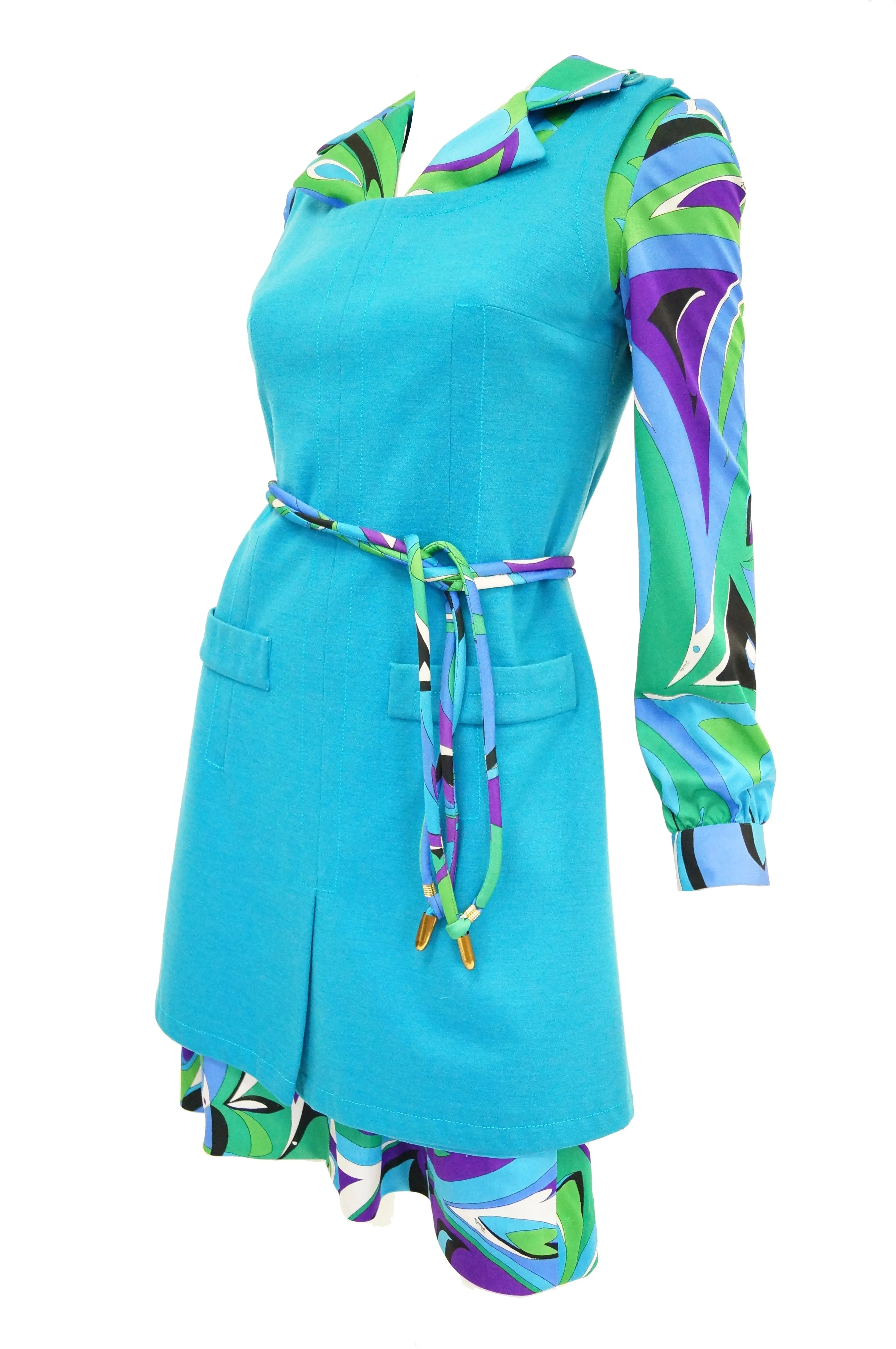 1974 Iconic Emilio Pucci for Braniff Airline Stewardess Uniform