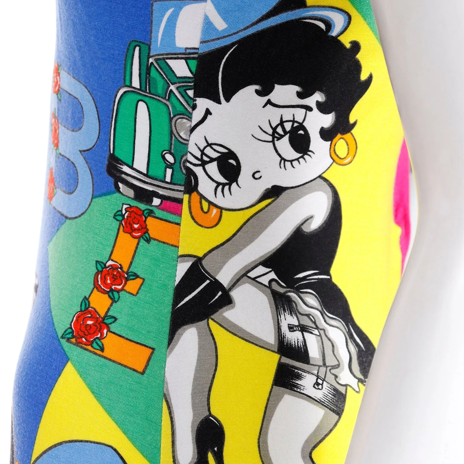 1991 Gianni Versace Jeans Couture Betty Boop Pop Art Print Dress