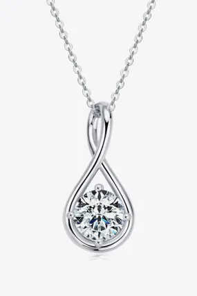 2 Carat Moissanite 925 Sterling Silver Necklace