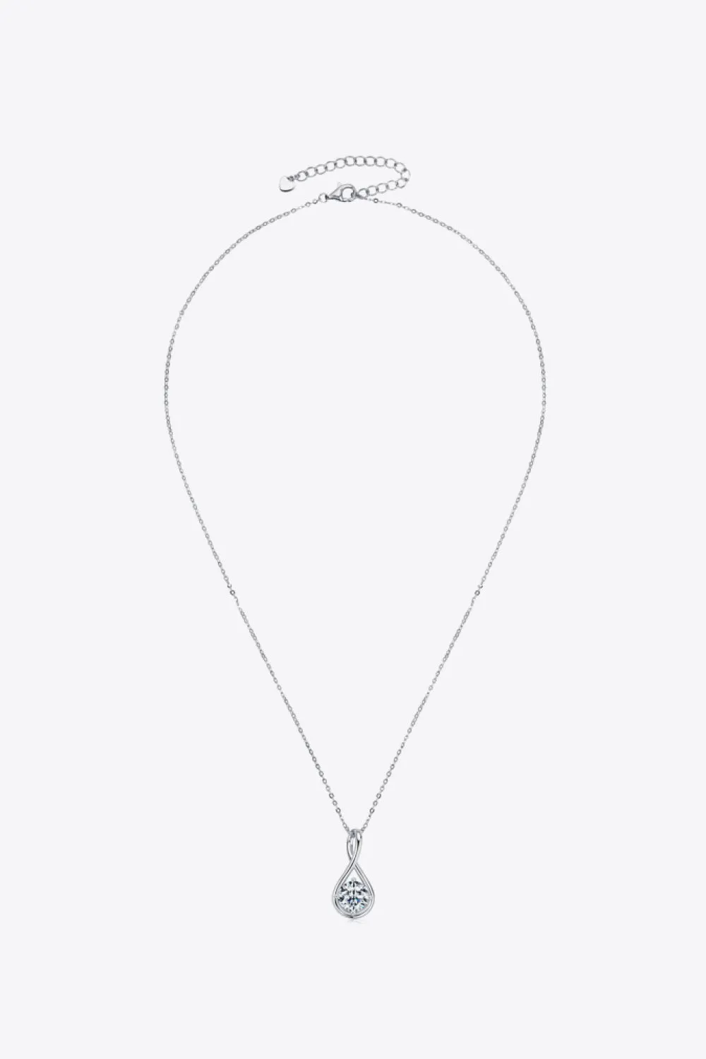 2 Carat Moissanite 925 Sterling Silver Necklace