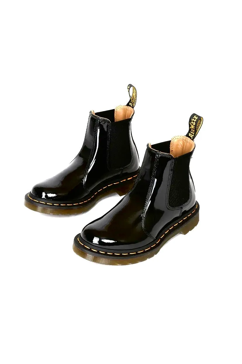 2976 Chelsea Black Patent Boots