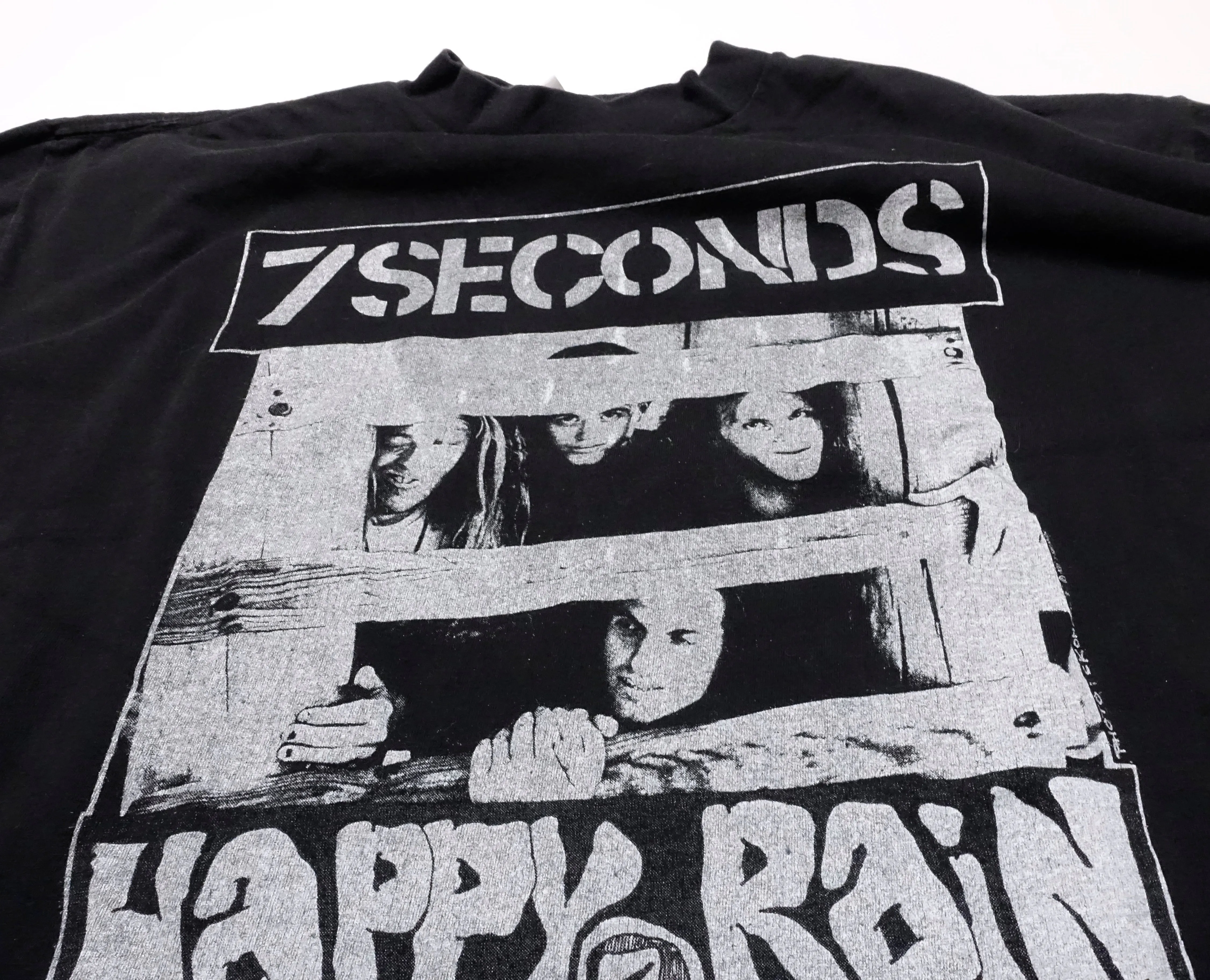 7 Seconds  ‎–  Happy Rain / Git Nekkid North American 1991 Tour Long Sleeve Shirt Size XL