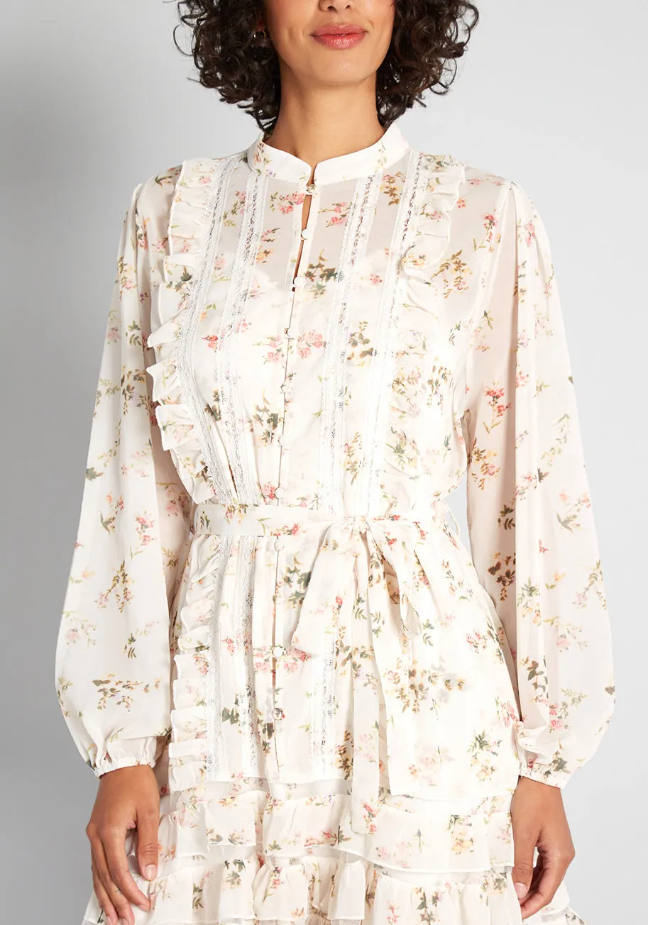 A Blooming Romance Mini Dress