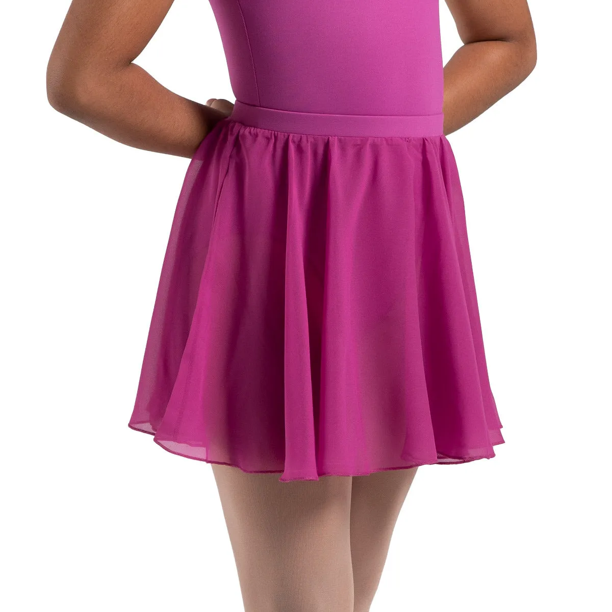 A0305G - Bloch Chayanne Chiffon Short Circle Girls Skirt