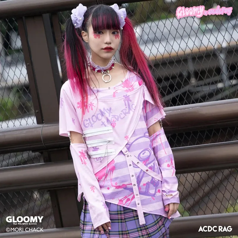 ACDC RAG & Gloomy Bear pastel t-shirt