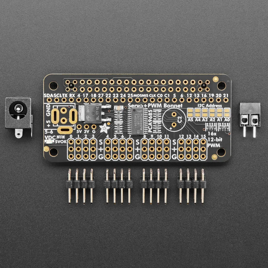 Adafruit 16-Channel PWM / Servo Bonnet for Raspberry Pi