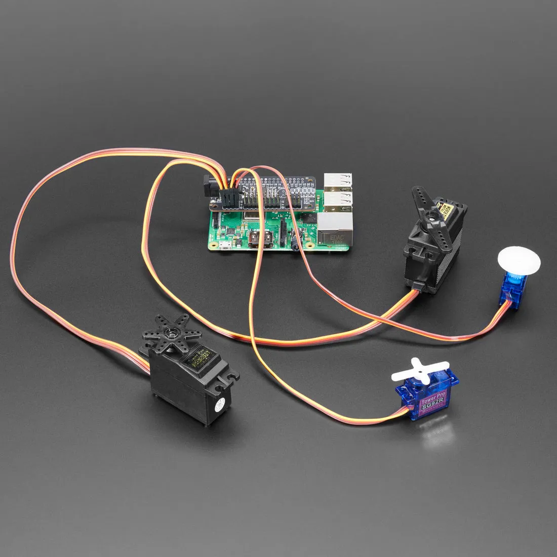 Adafruit 16-Channel PWM / Servo Bonnet for Raspberry Pi