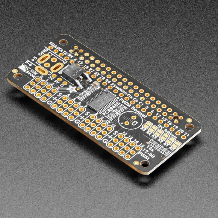 Adafruit 16-Channel PWM / Servo Bonnet for Raspberry Pi