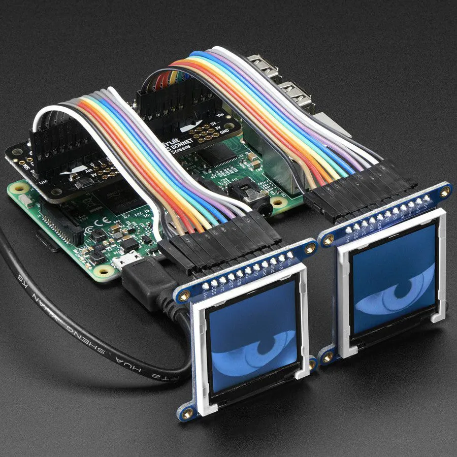 Adafruit Animated Eyes Bonnet for Raspberry Pi Mini Kit - Without Displays