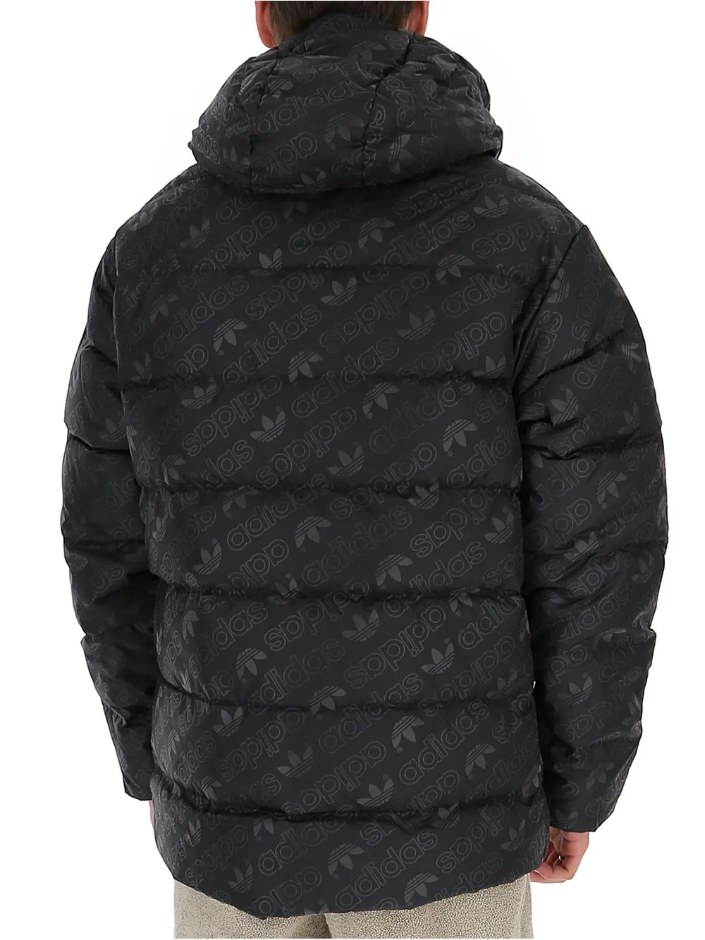 Adidas Originals Allover Logo Printed Puffer Jacket