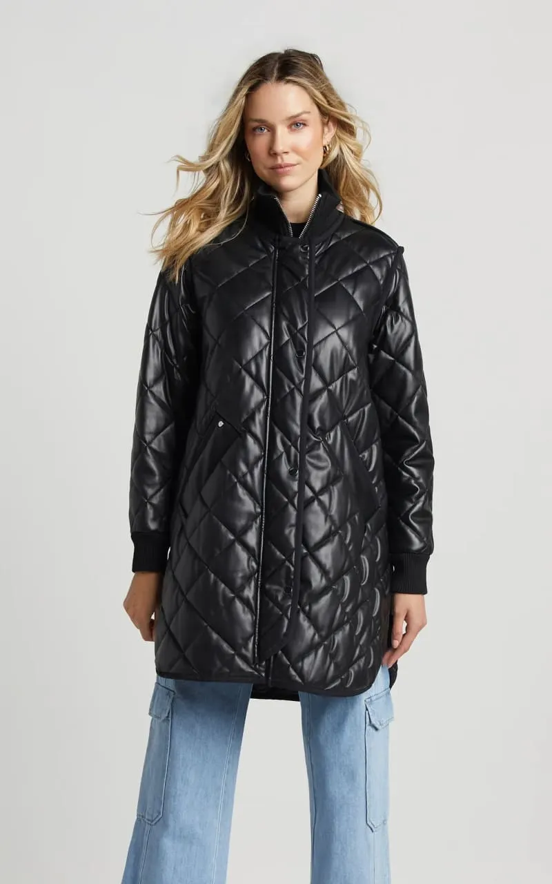 Adroit Atelier - Liberty Quilted Vegan Leather Jacket