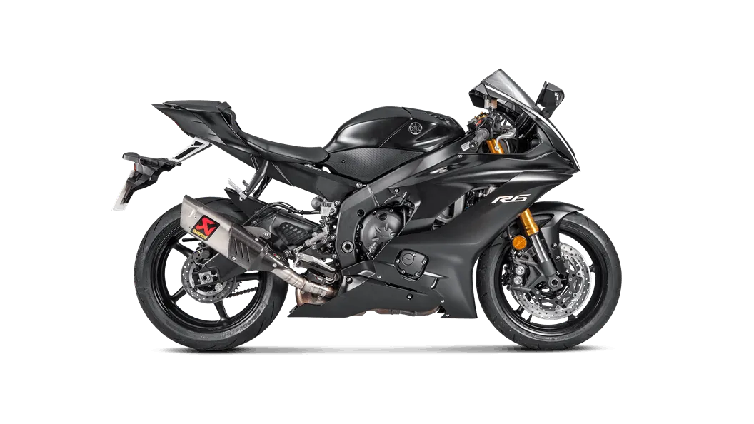 AKRAPOVIC S-Y6SO12-HAPT Complete Exhaust System Slip-On Line (Titanium) Yamaha YZF-R6 2017-AFT