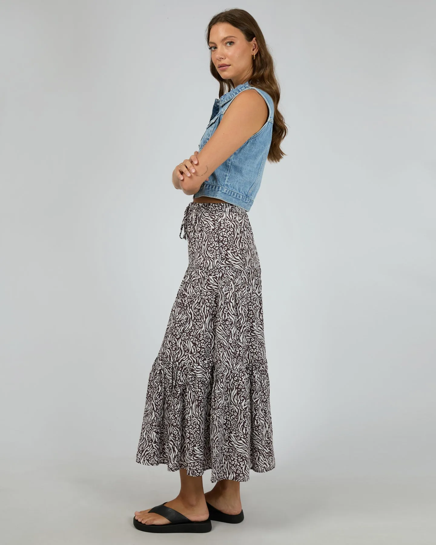 All About Eve Mika Maxi Skirt - Print