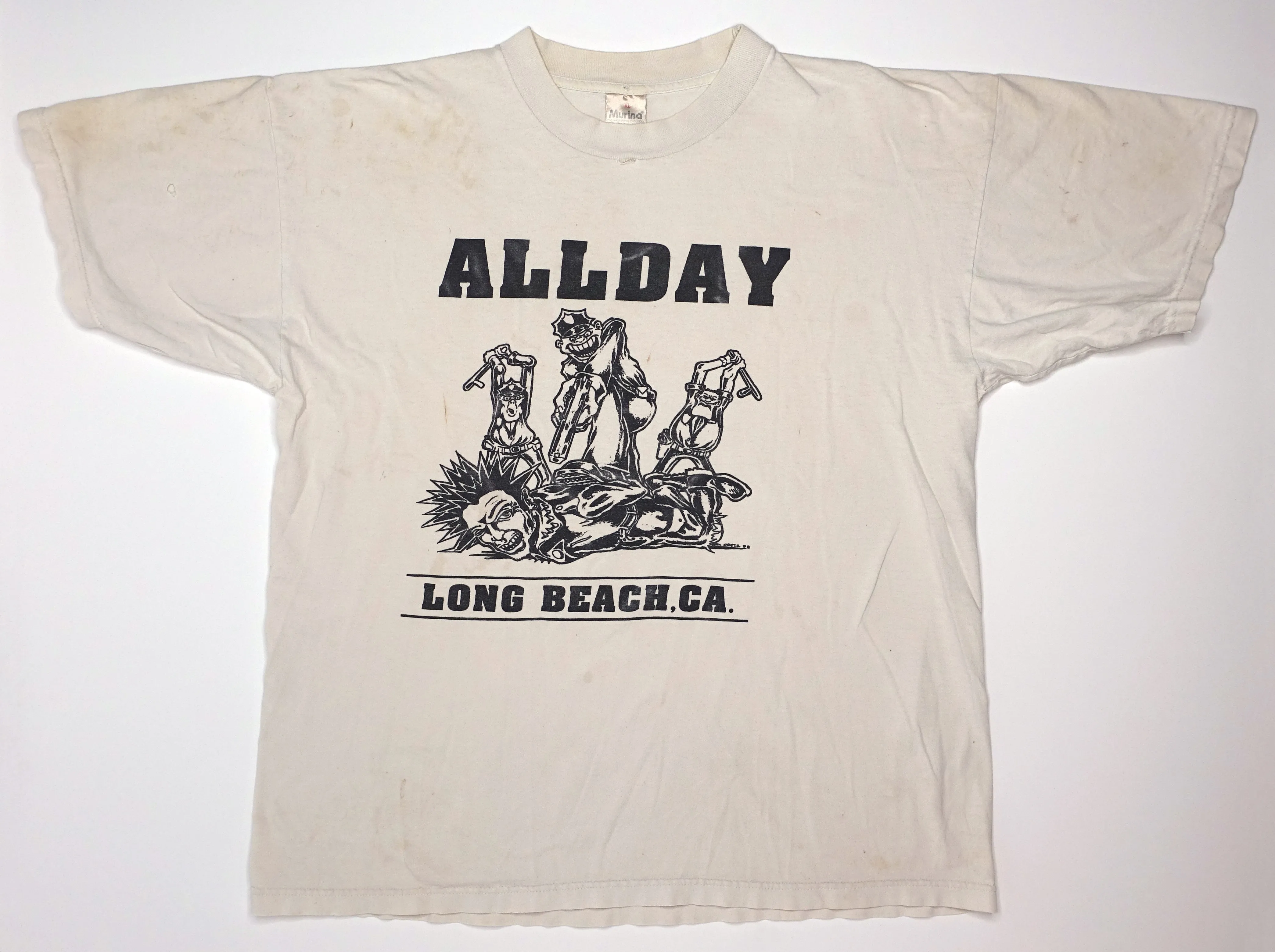 Allday ‎– Long Beach 1992 Tour Shirt Size XL