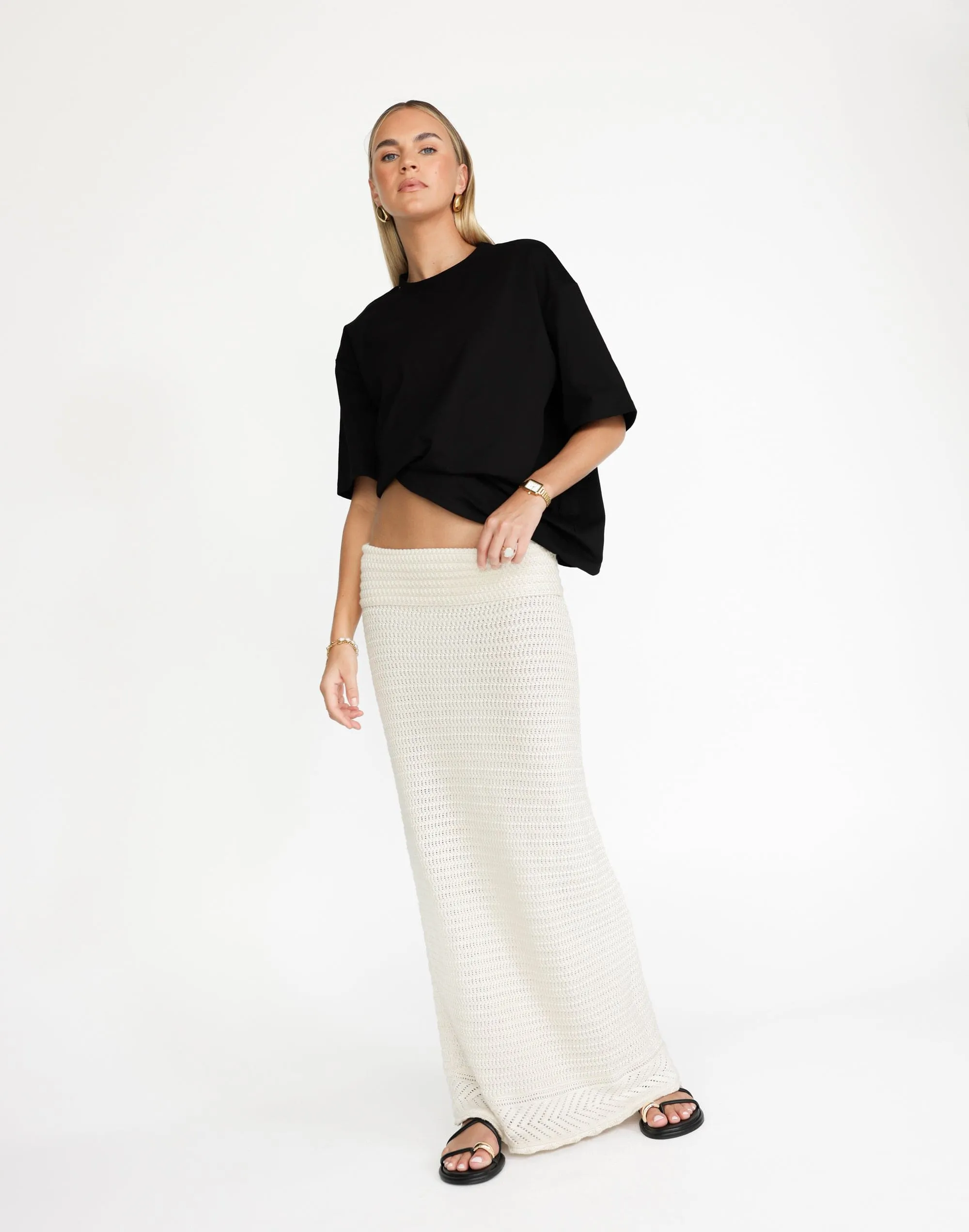 Amani Maxi Skirt (Off White)