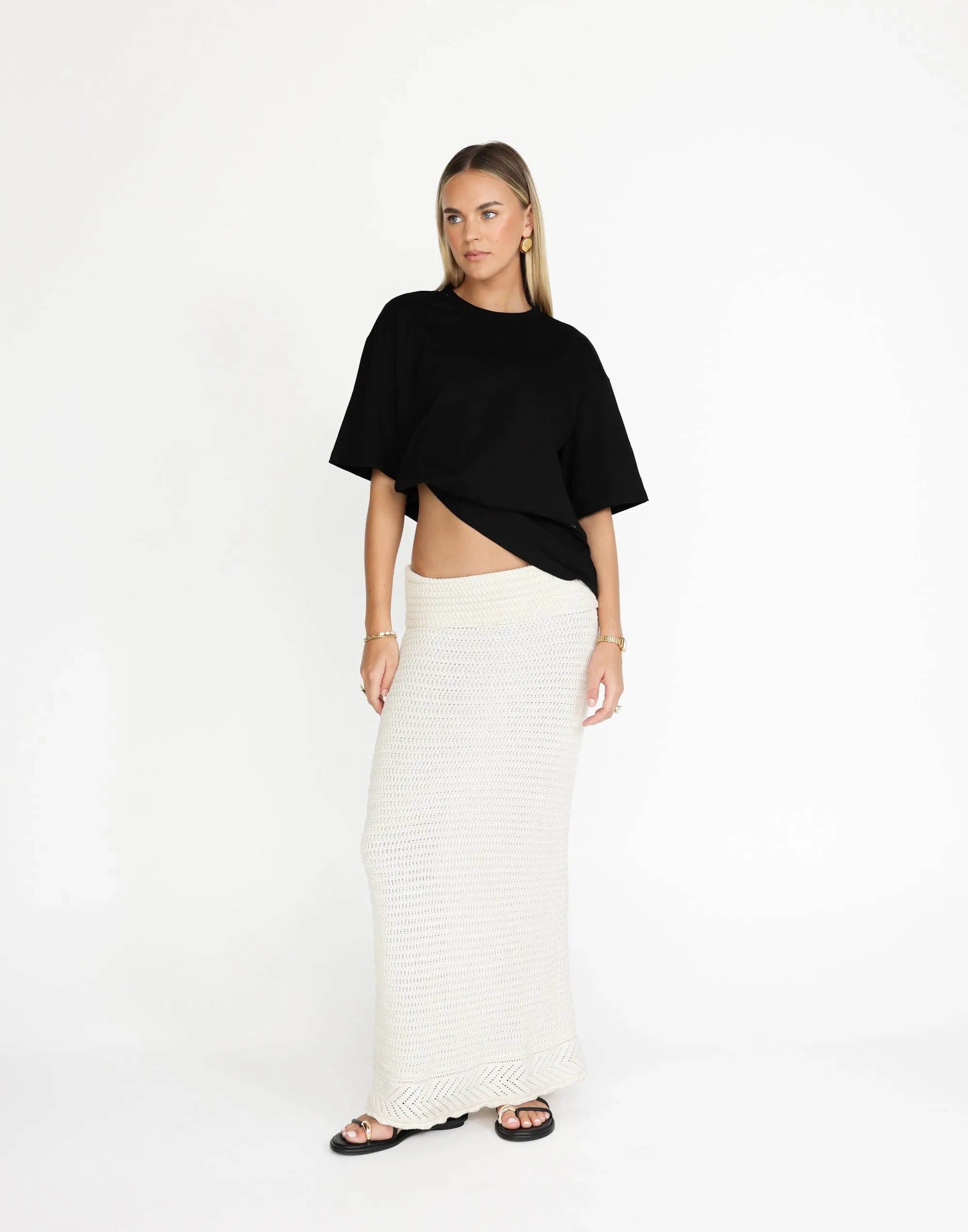 Amani Maxi Skirt (Off White)