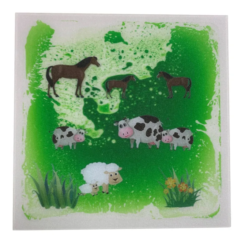 Animal Themed Liquid Floor Tiles Set of 4 - 30cm