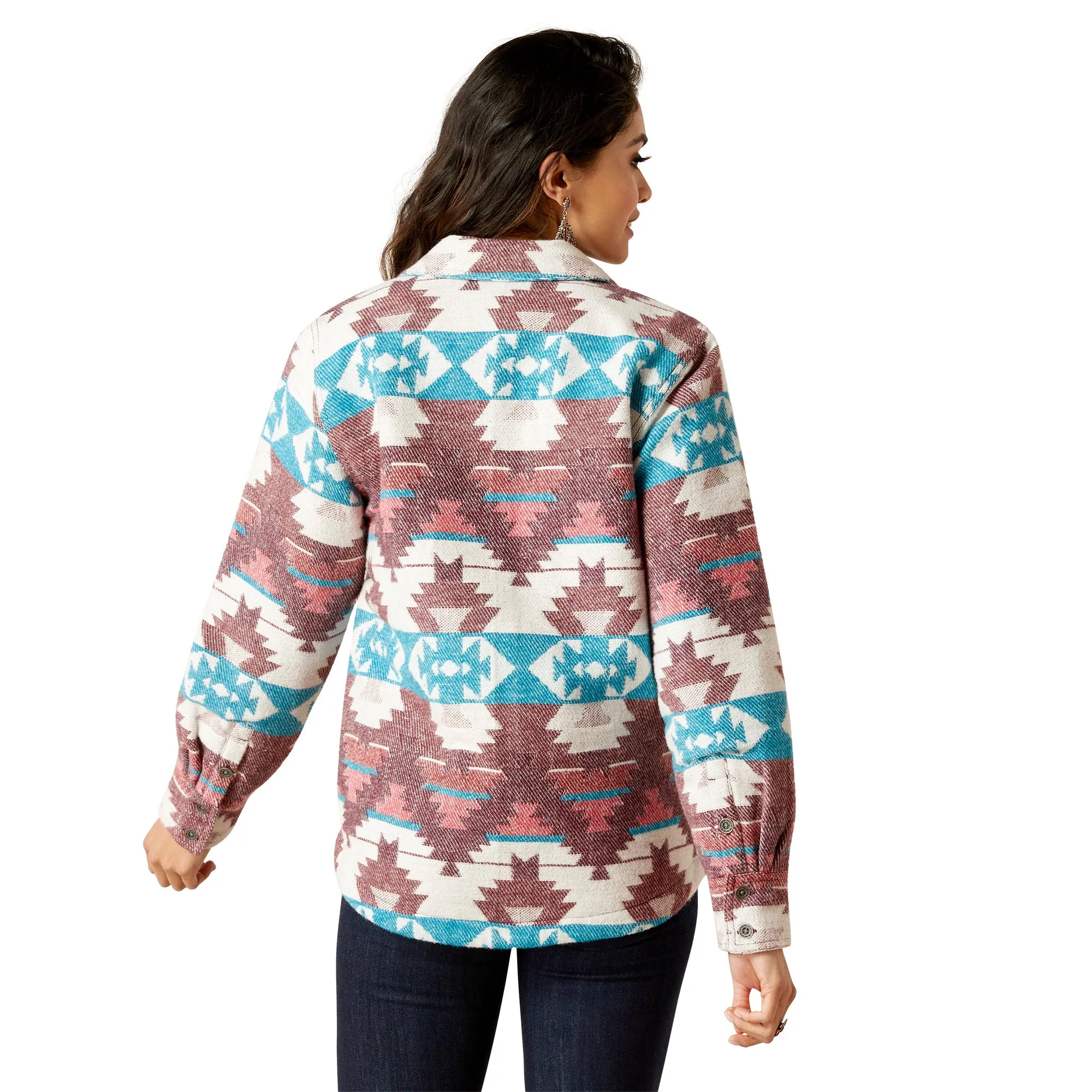 Ariat Ladies Shacket Shirt Jacket - Baja Jacquard