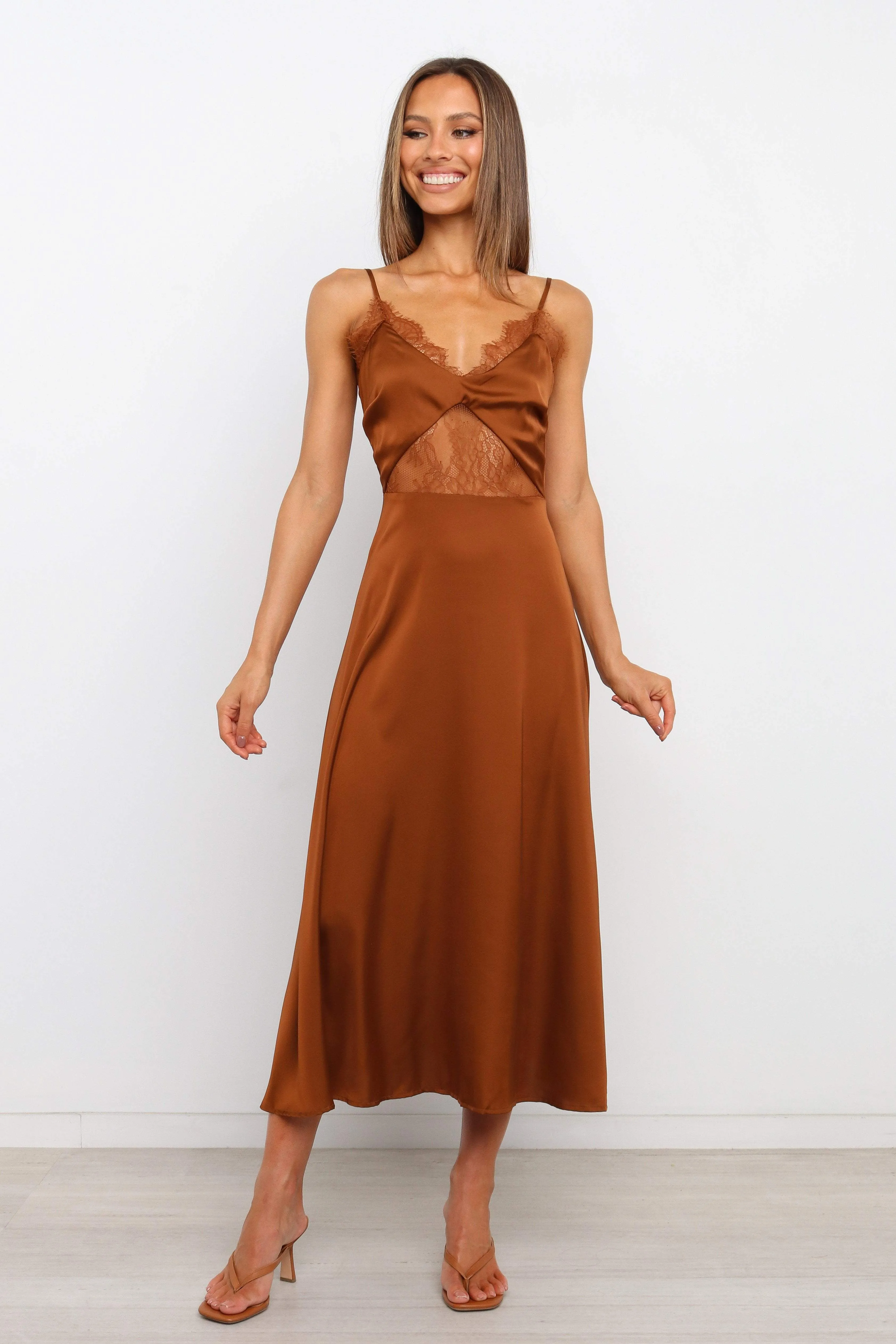 Ariel Dress - Rust