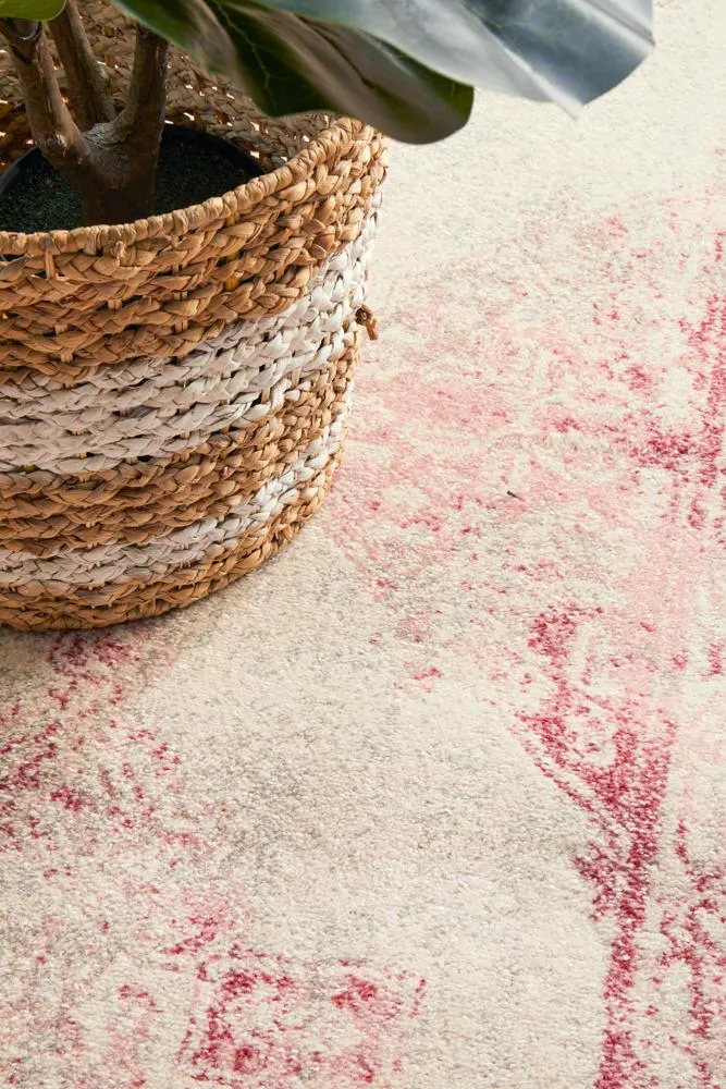 Arvin Power Loomed Rose Runner Rug