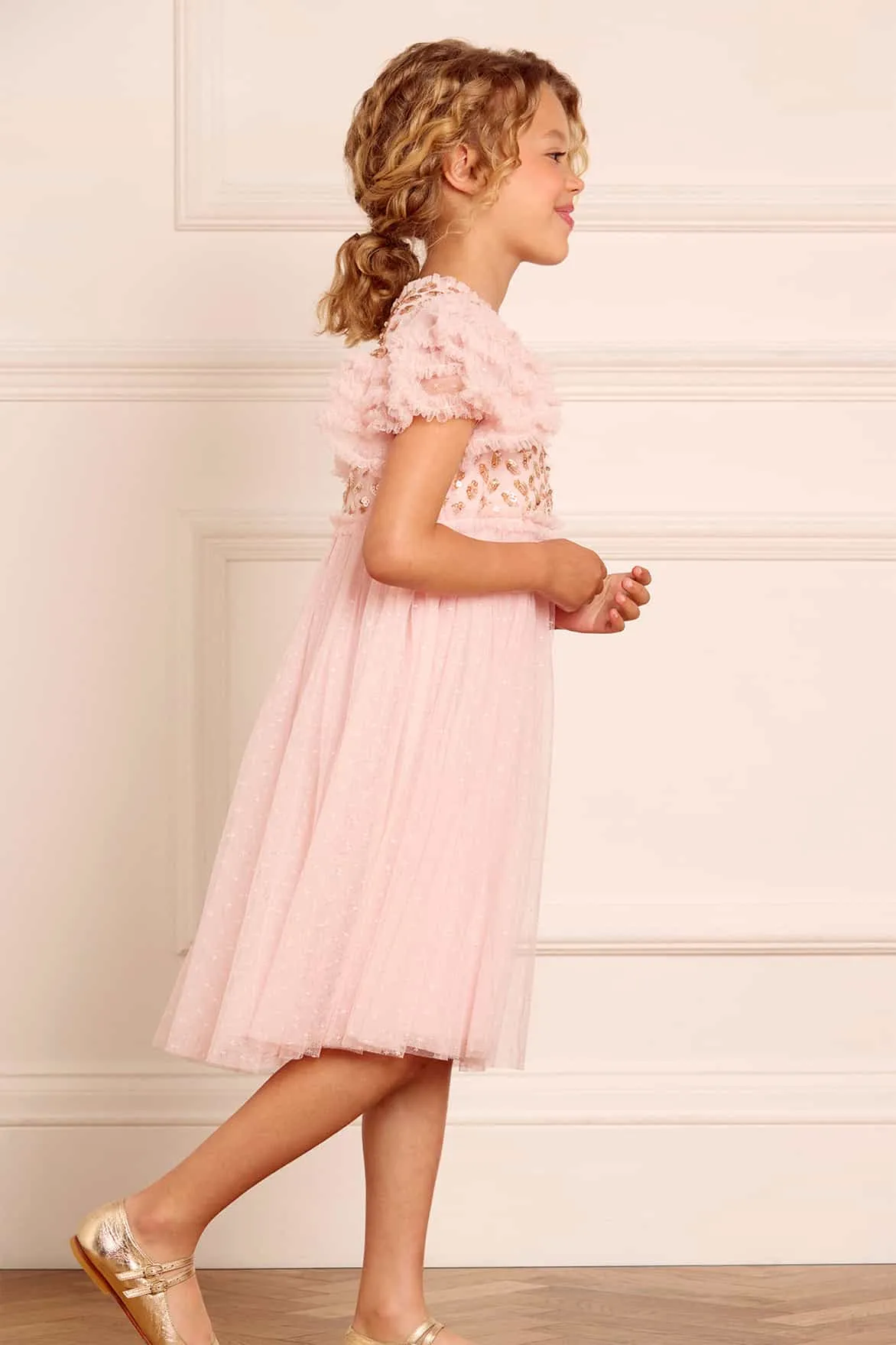 Autumn Leaves Bodice Kids Dress