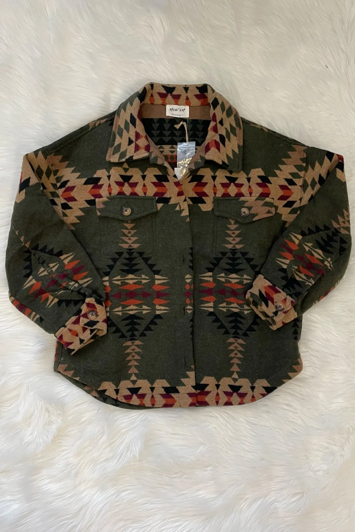 Aztec Print Jacket