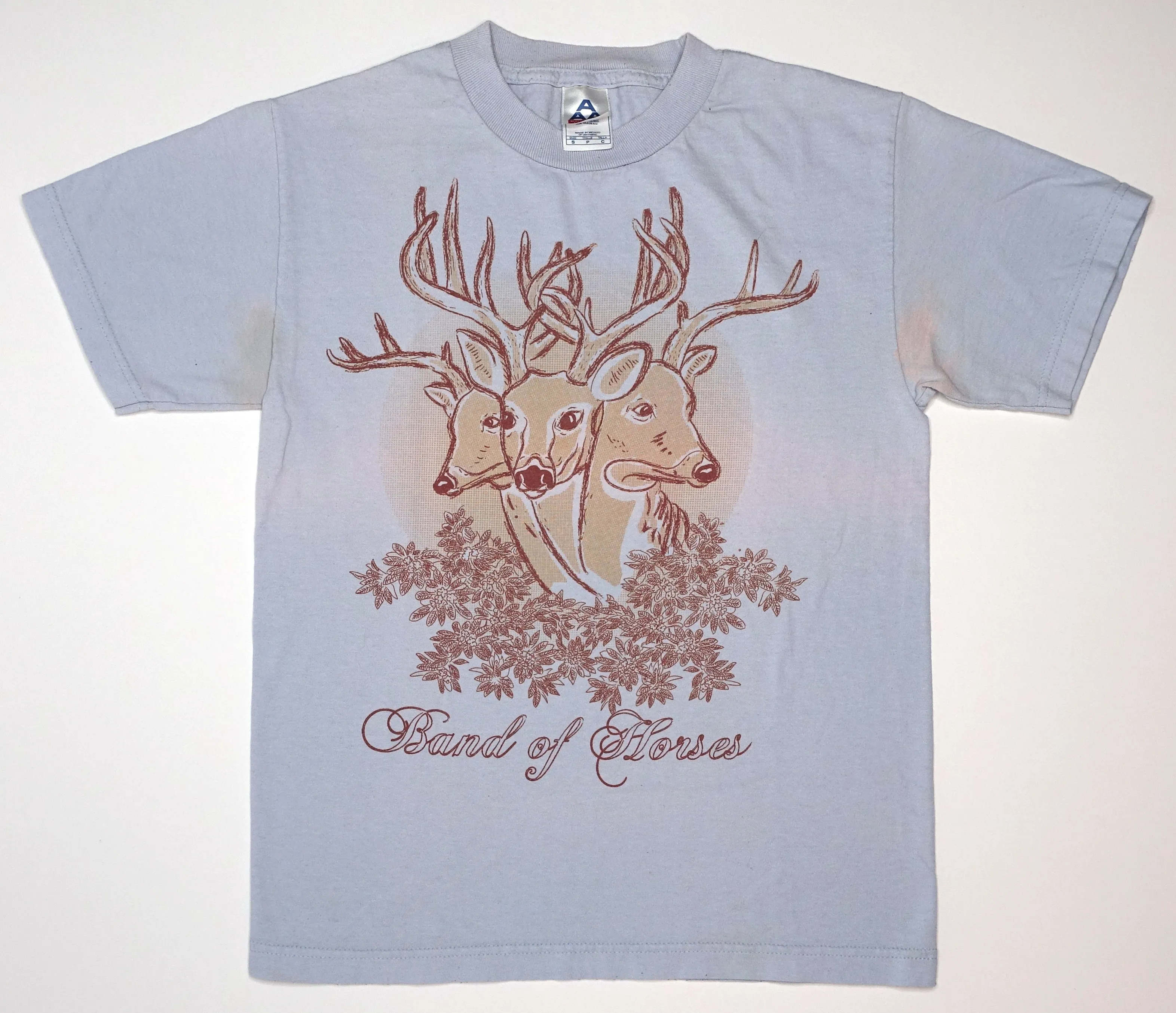 Band Of Horses - Deer Heads 2006 Tour Shirt Size Small