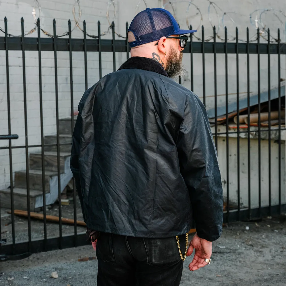 Barbour Transport Wax Jacket Navy