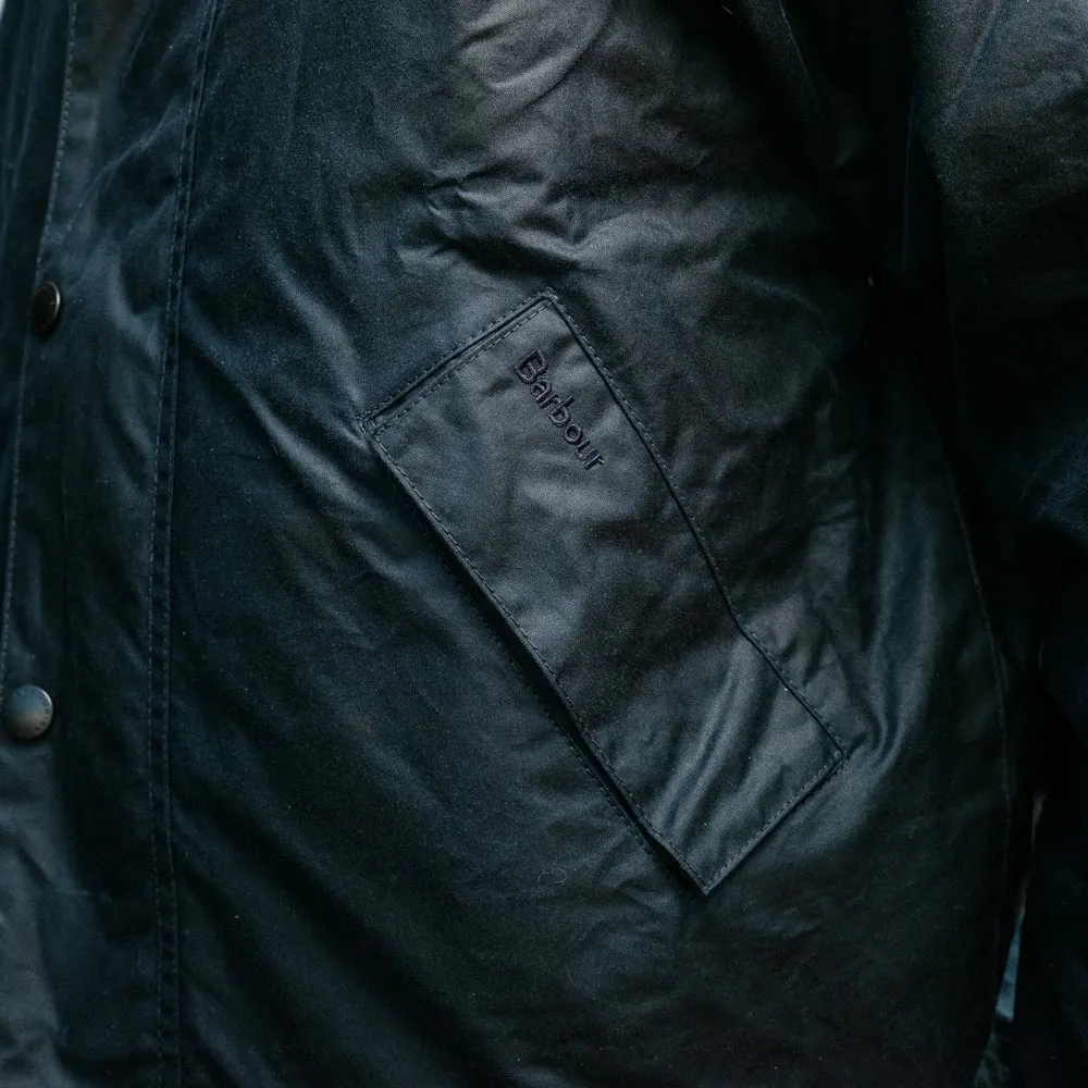 Barbour Transport Wax Jacket Navy