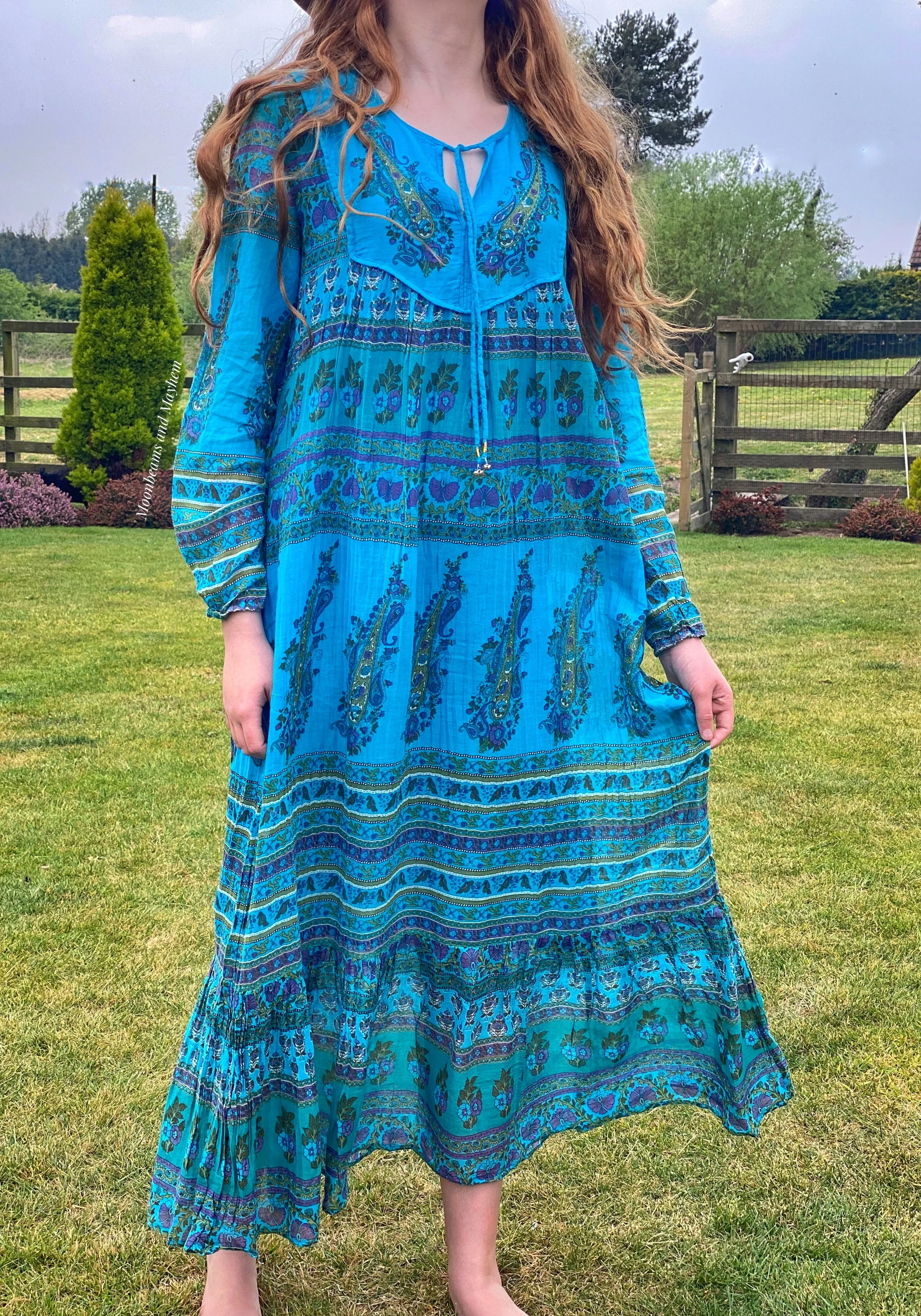 BEAUTIFUL KAMALA BOHEMIAN MAXI DRESS S - XXL