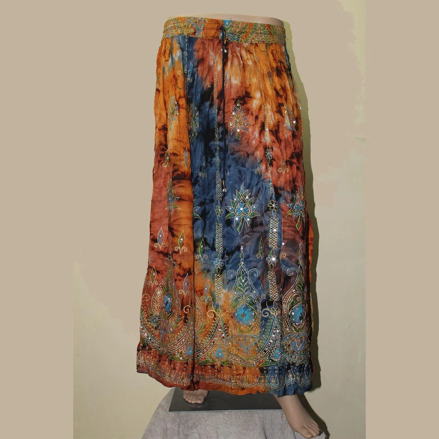 Beautiful Tie Dye Long Skirt