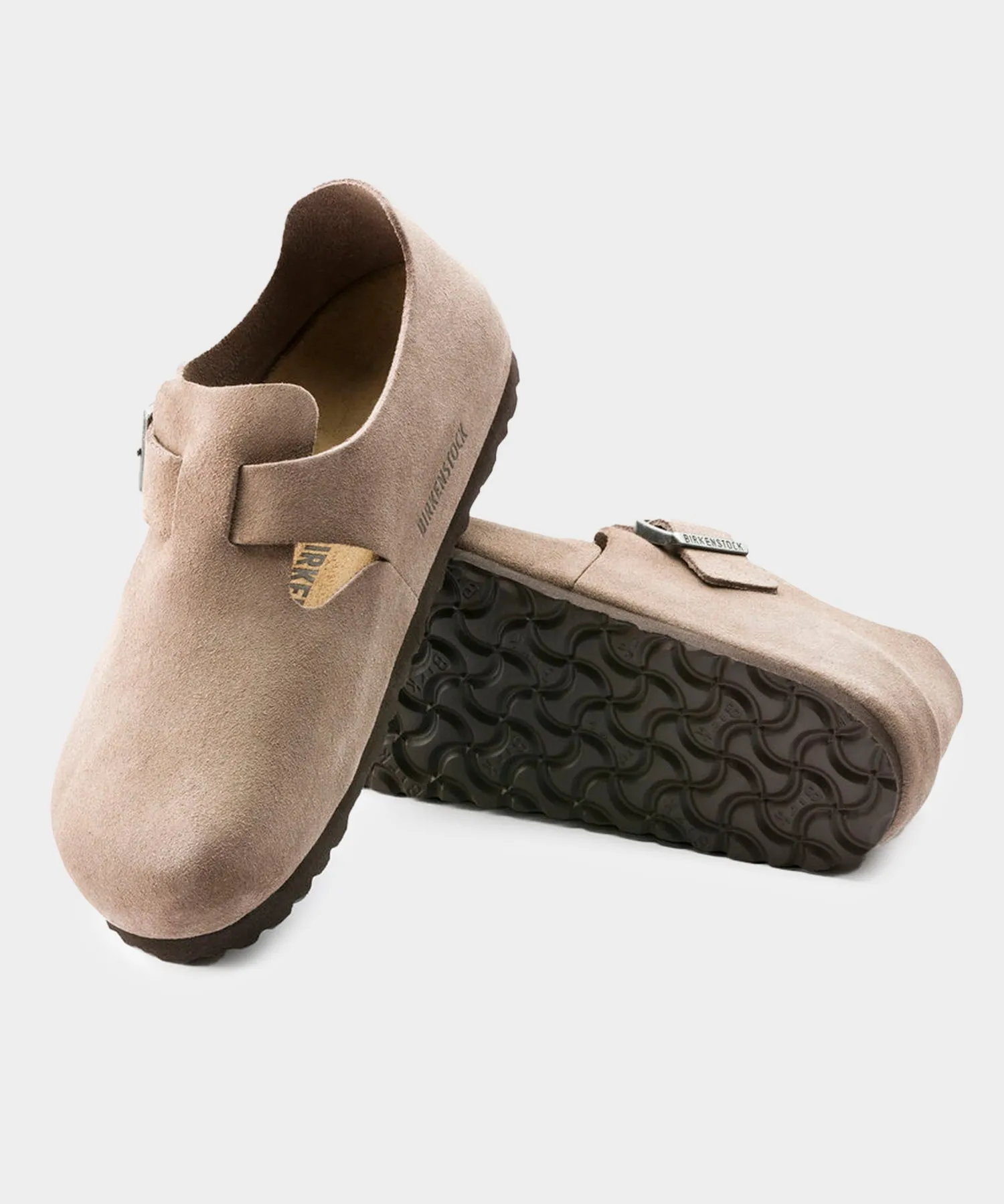 Birkenstock London in Taupe Suede