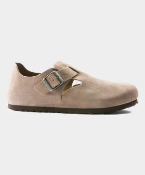 Birkenstock London in Taupe Suede