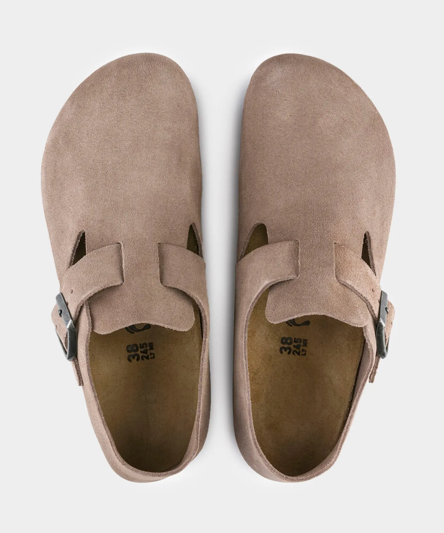 Birkenstock London in Taupe Suede