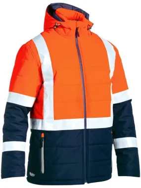 Bisley Taped Two Tone Hi Vis Puffer Jacket(BJ6929HT)