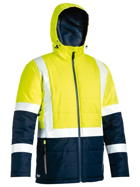 Bisley Taped Two Tone Hi Vis Puffer Jacket(BJ6929HT)