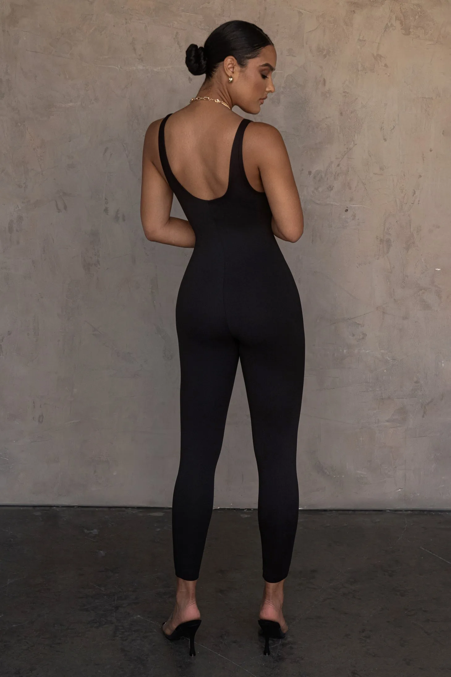 Black Alo Double Layer Jumpsuit