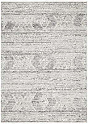 Bohemian Silver Tribal Rug