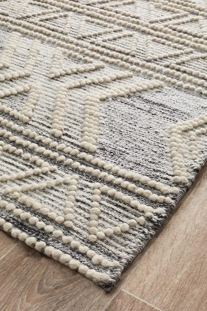 Bohemian Silver Tribal Rug