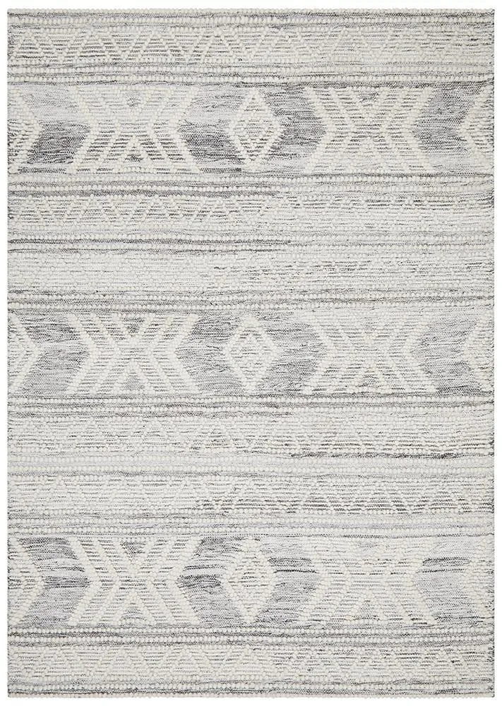 Bohemian Silver Tribal Rug