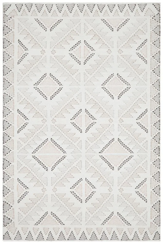 Bohemian White Peach Rug