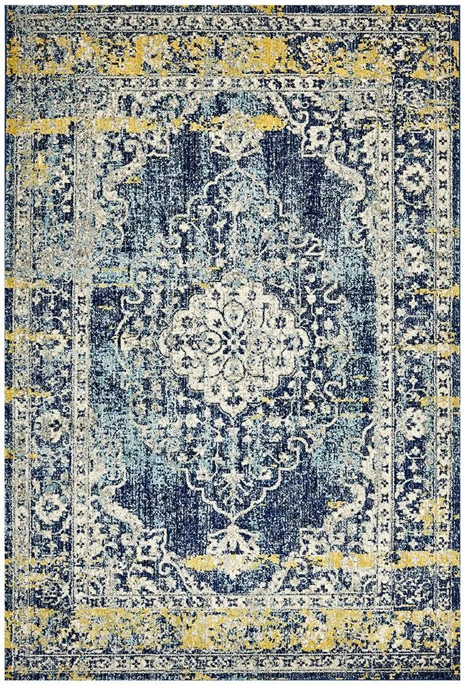 Boho Vintage April Navy Rug