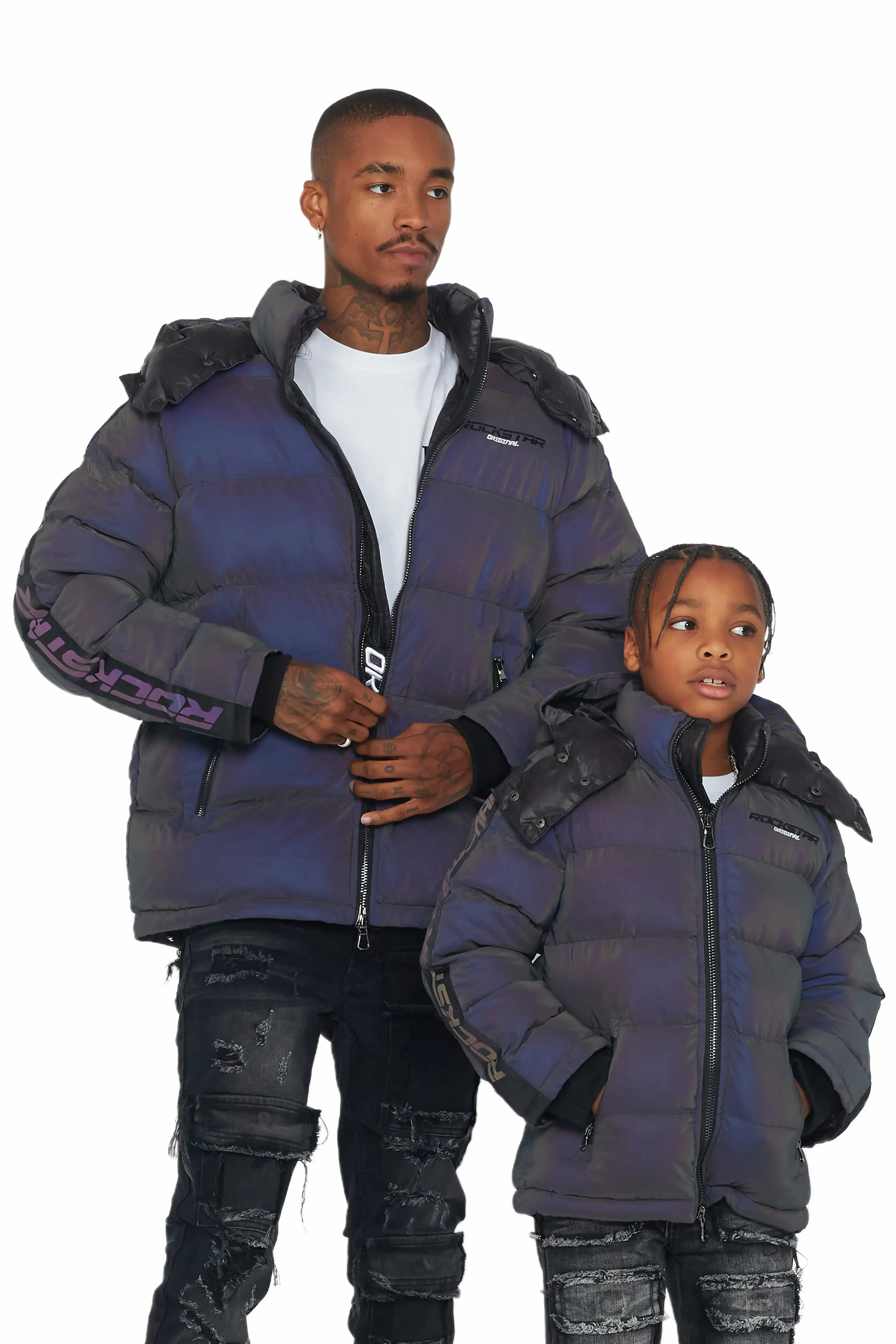 Boys Magic Reflective Heavy Puffer Jacket