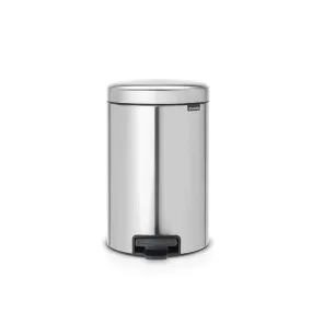 Brabantia Matt Steel Fingerprint Proof 12L Pedal Bin