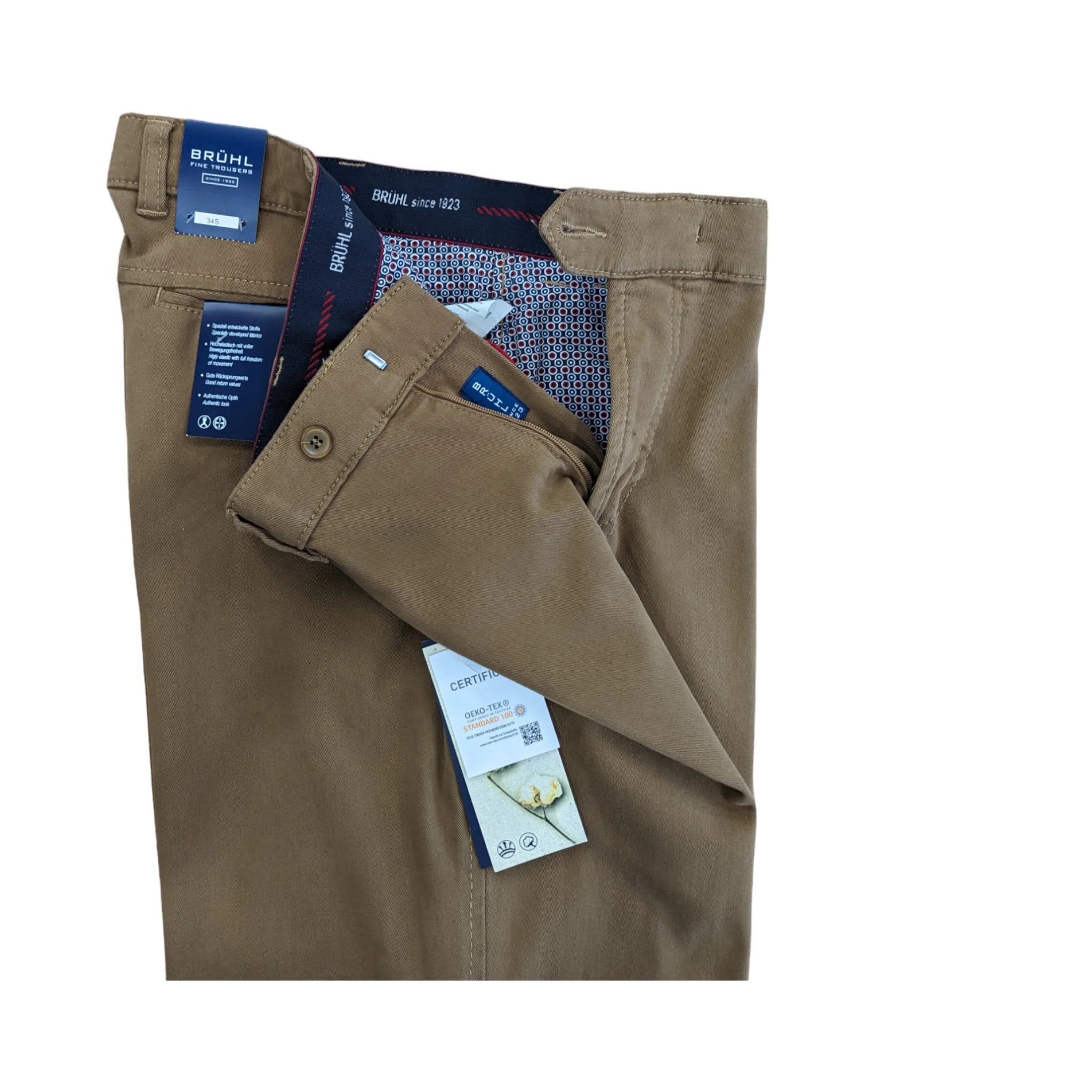 Bruhl Catania Stretch Mover Winter Chinos 185970 Sand