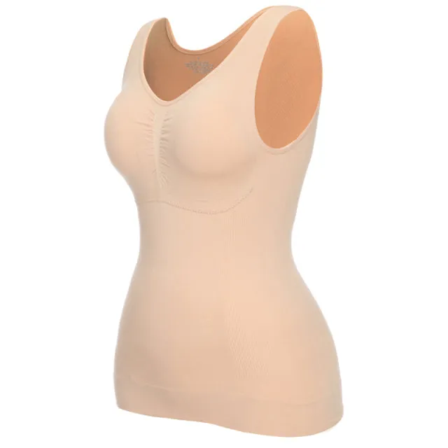 Camisole Padded Compression Shape Wear Tank Top