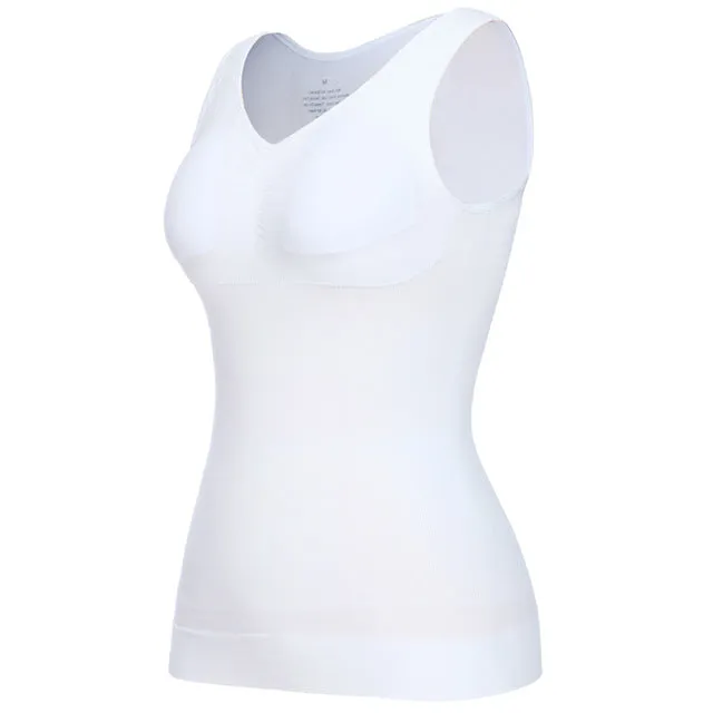 Camisole Padded Compression Shape Wear Tank Top