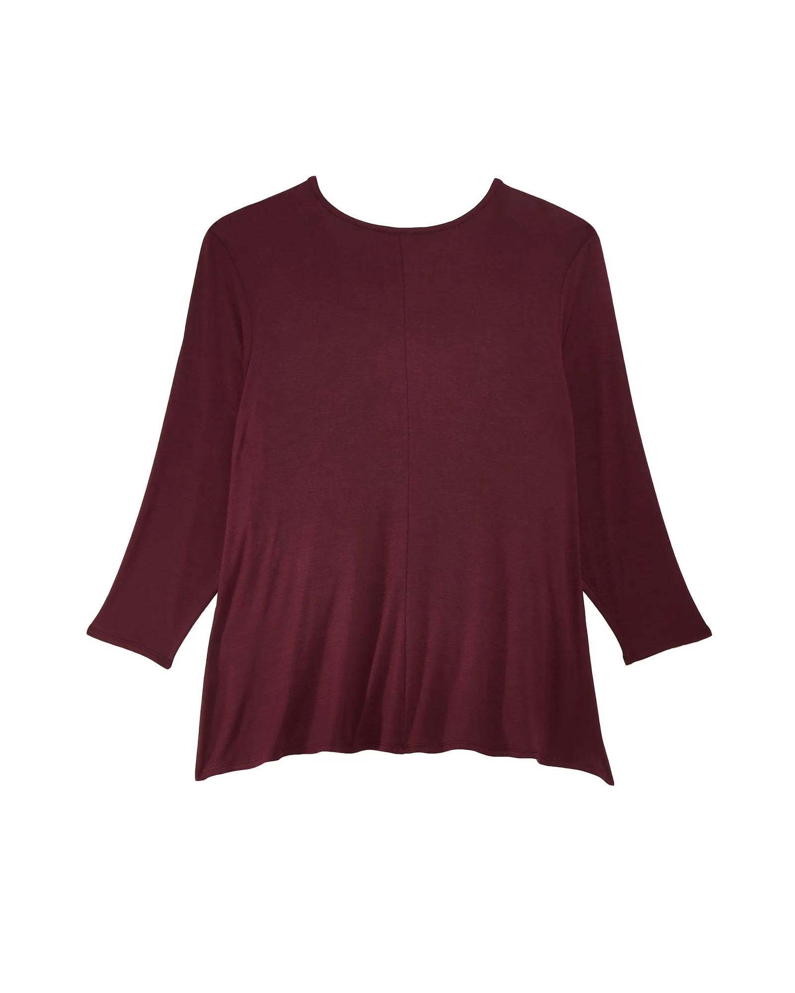 Cassandra 3/4 Sleeve Surplice Top | Purple