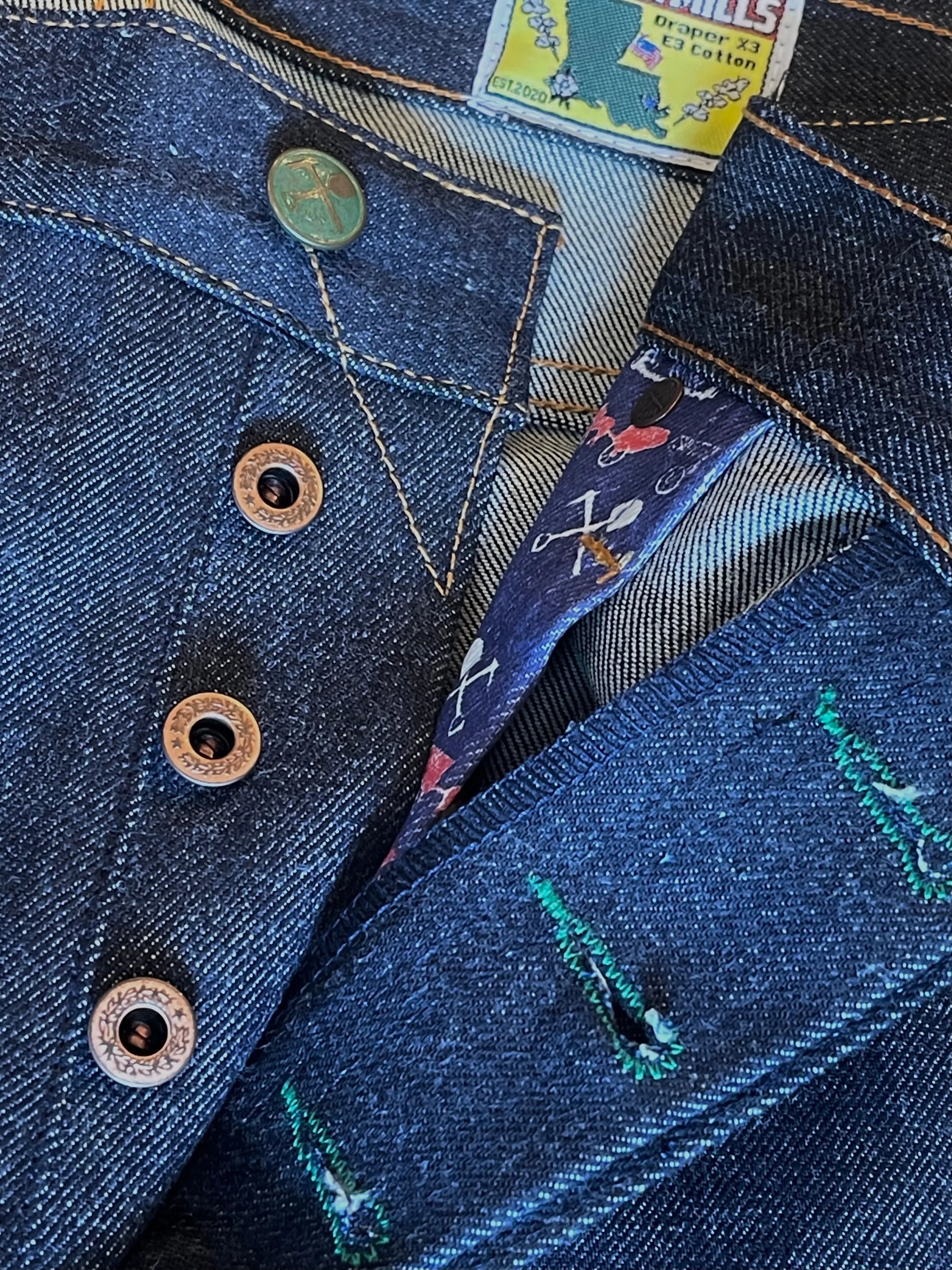 Chelsea Vidalia Mills 14 oz Indigo Selvedge